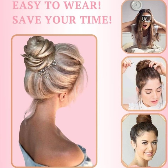 Stylish Blonde Hair Bun Extension - Picture 4 of 6